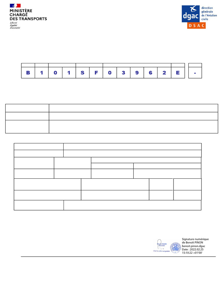 Fiche d'identification ULM classe 1 | PDF | Aviation civile | Aérospatiale