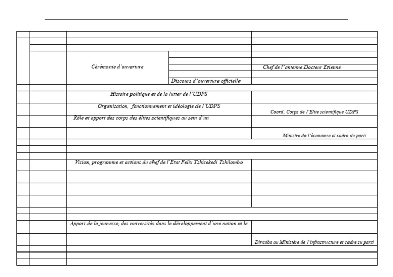 Formation UDPS : Agenda du 30 Juin 2023 | PDF