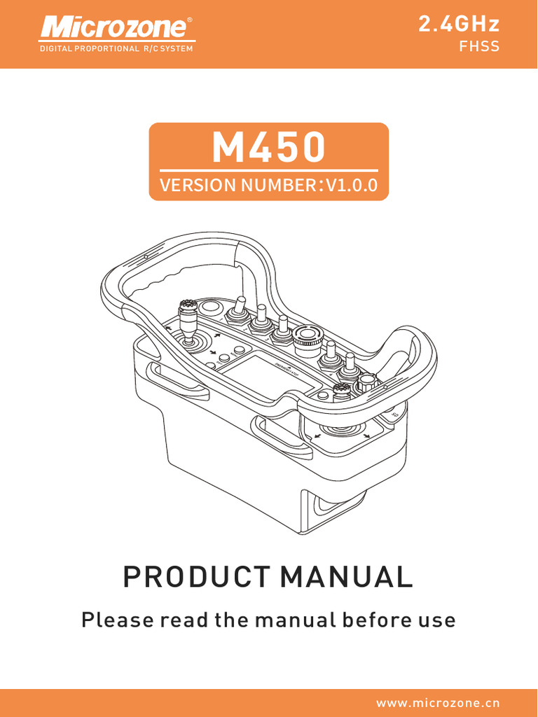 M450 R/C System User Manual | PDF | Radio | Switch
