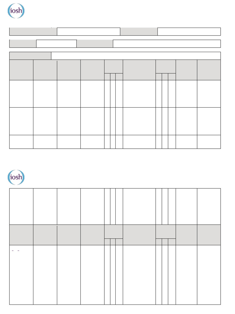 Distillation Tower Risk Assessment Form | PDF | Personal Protective ...