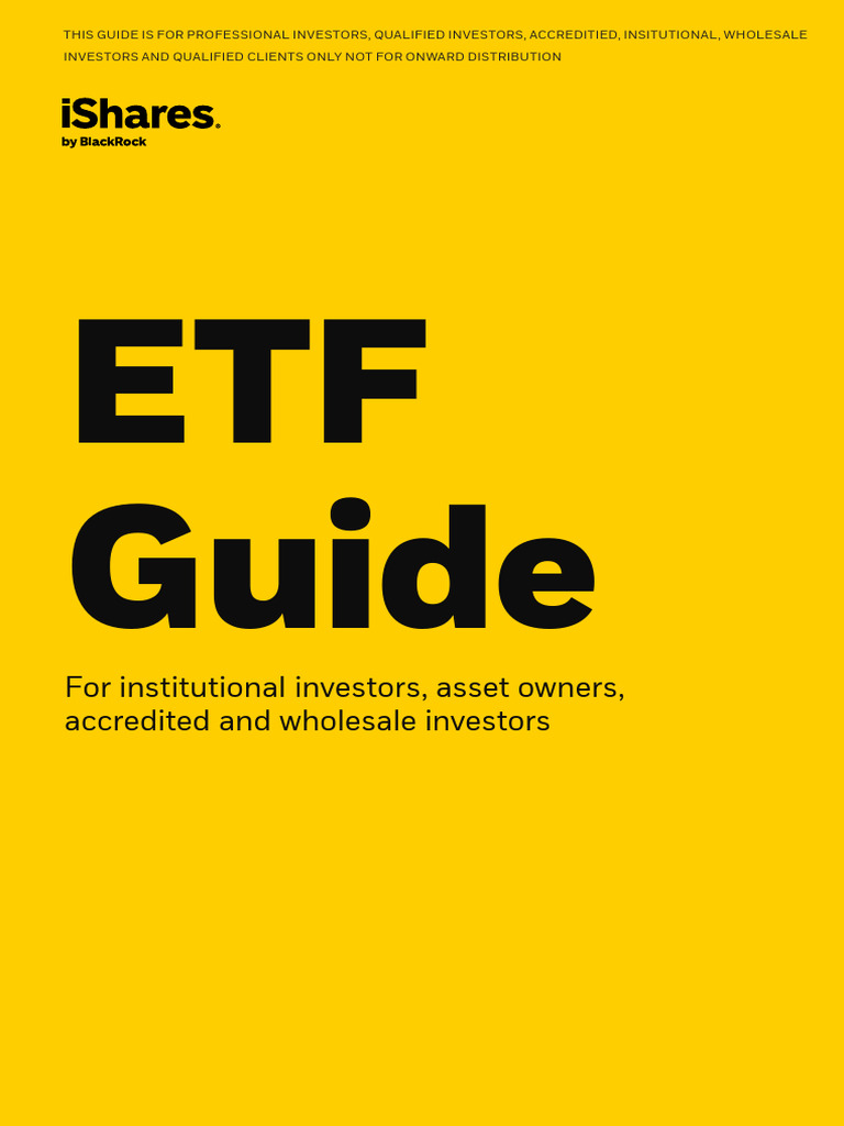 ETF Guide for Institutional Investors 2025 | PDF | Exchange Traded Fund ...