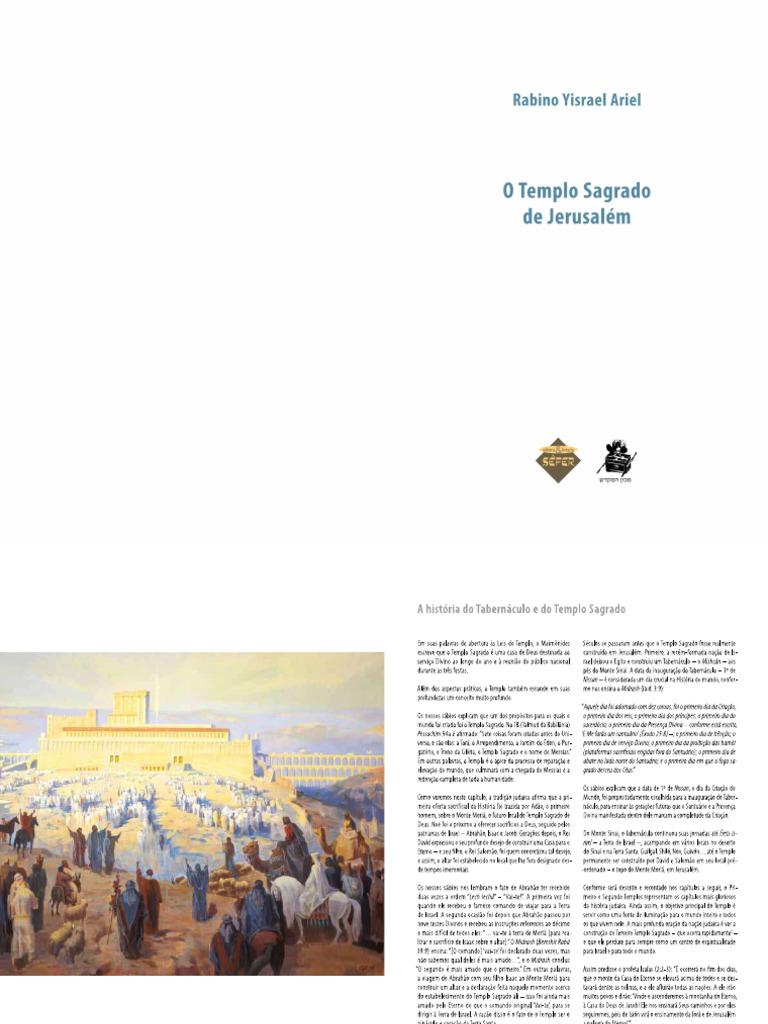 O Templo Sagrado de Jerusalém E-Book | PDF