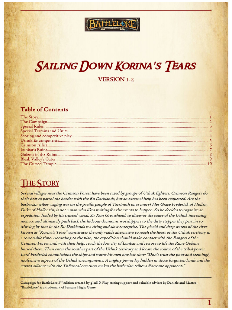 Sailing Down Korina's Tears PDF