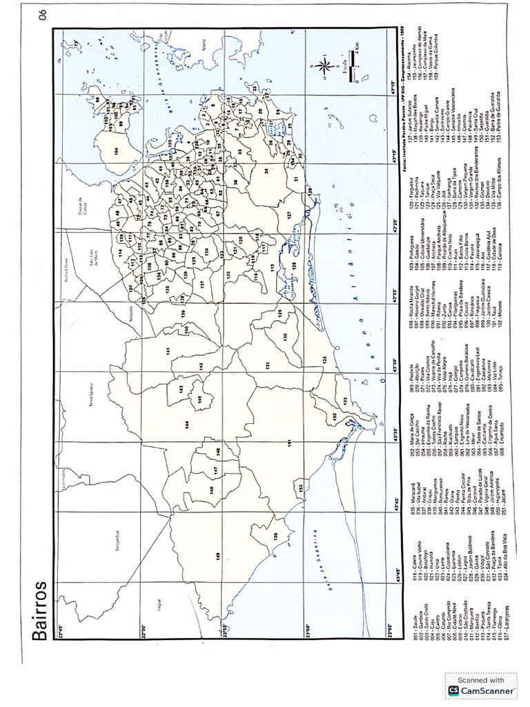 Mapa Cidade RJ Bairros | PDF