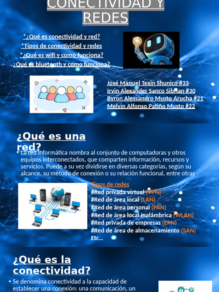 Conectividad y Redes | PDF | Red de computadoras | Bluetooth