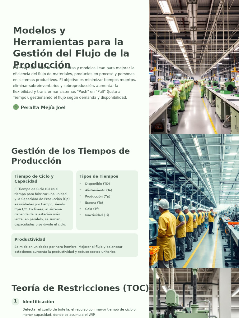 Modelos y Herramientas para La Gestion Del Flujo de La Produccion | PDF ...