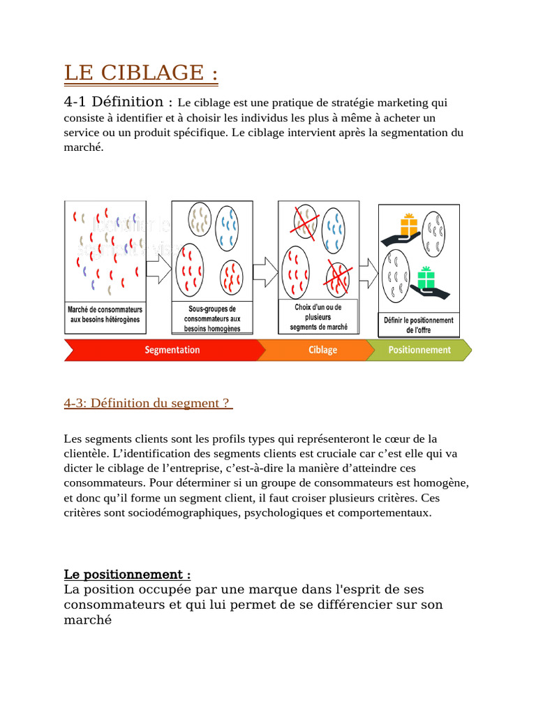 Stratégies de Ciblage Marketing | PDF | Marque | Business