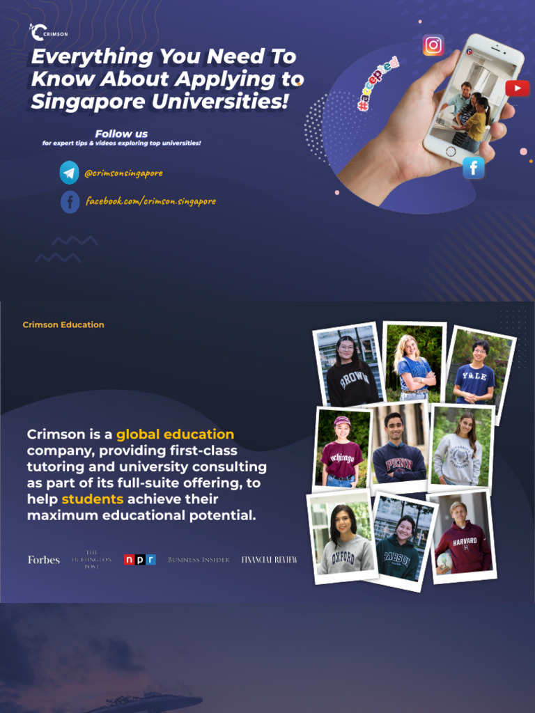 Applying to Singapore Universities Guide | PDF | Higher Education ...