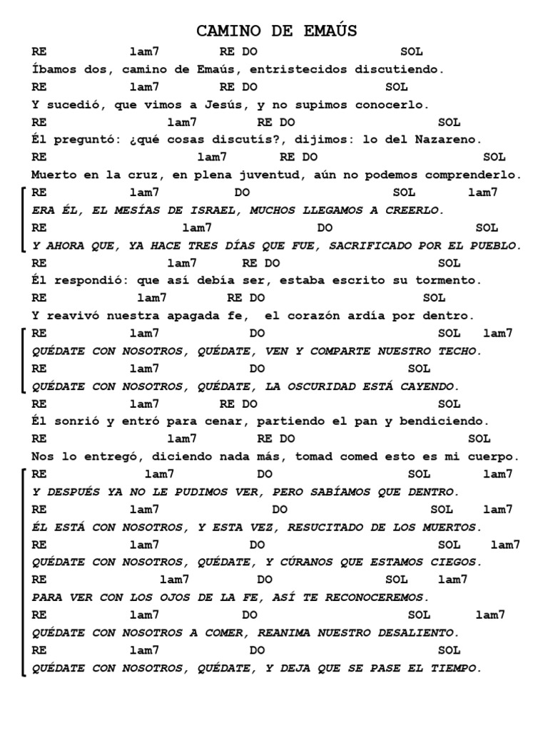 Letra y acordes de 