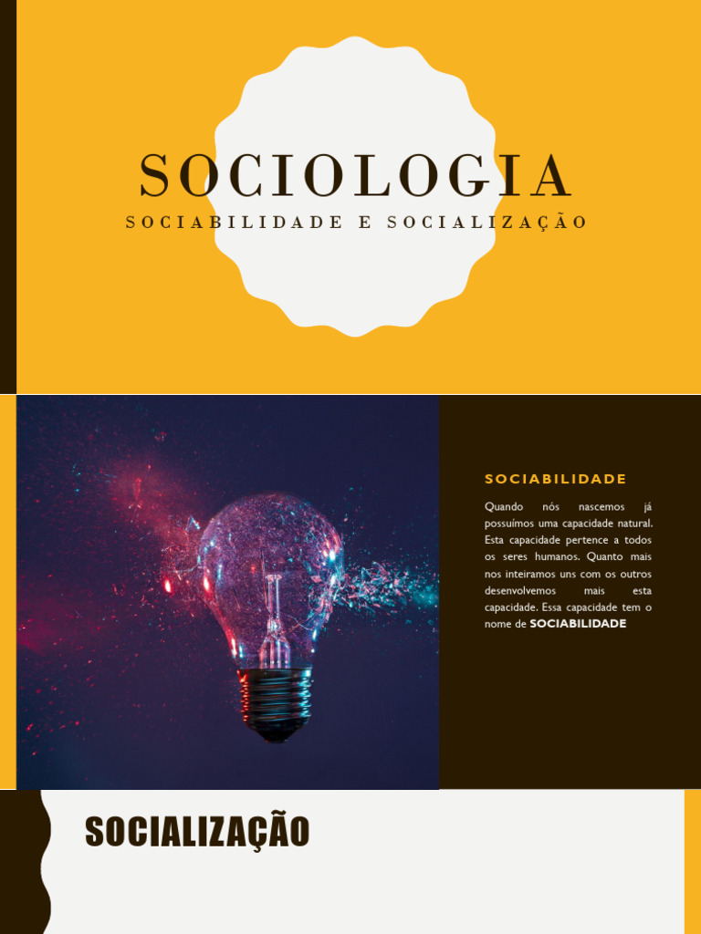 Sociabilidade e Socialização na Sociologia | PDF | Aprendizado