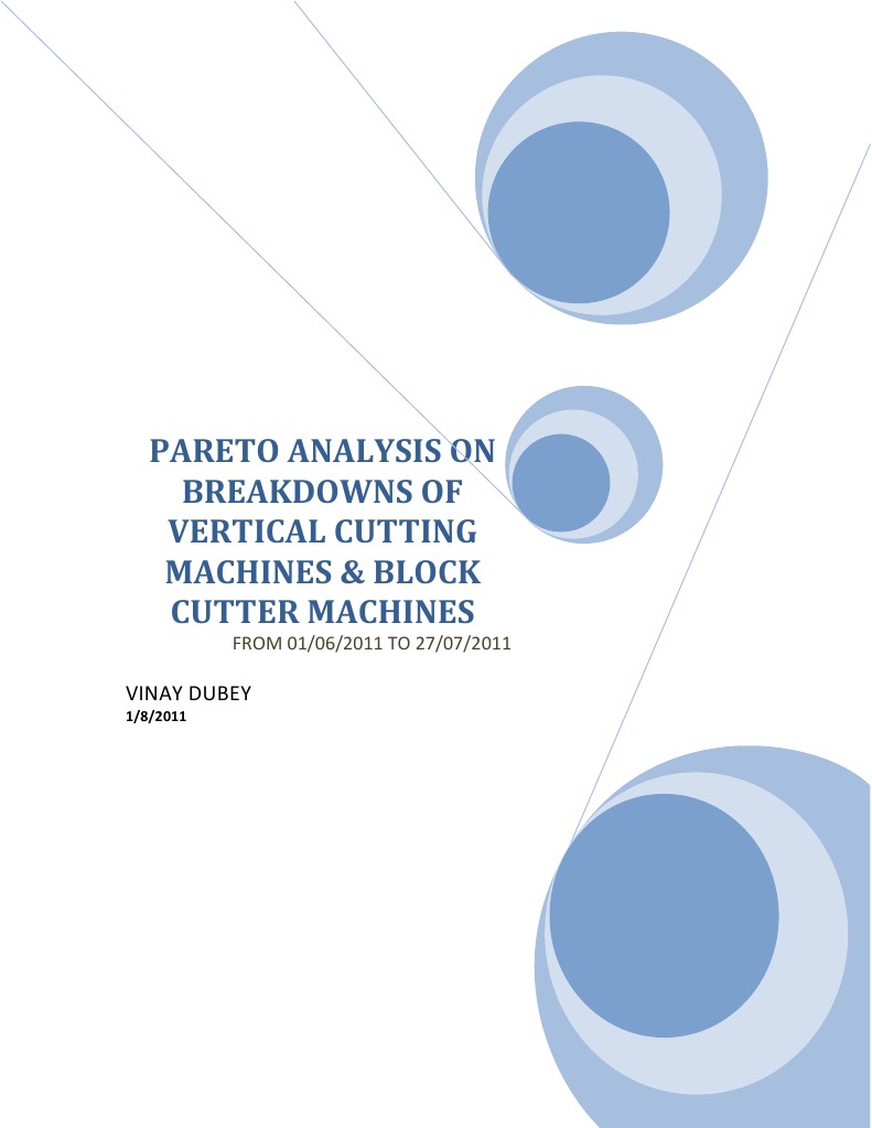 Pareto Analysis of Machine Breakdowns | PDF