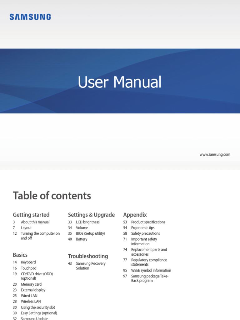 Samsung Computer User Manual Guide | PDF | Ip Address | Hdmi