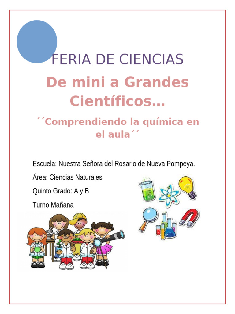 Feria de Ciencias 5to 2024 | PDF | Mezcla | Destilación