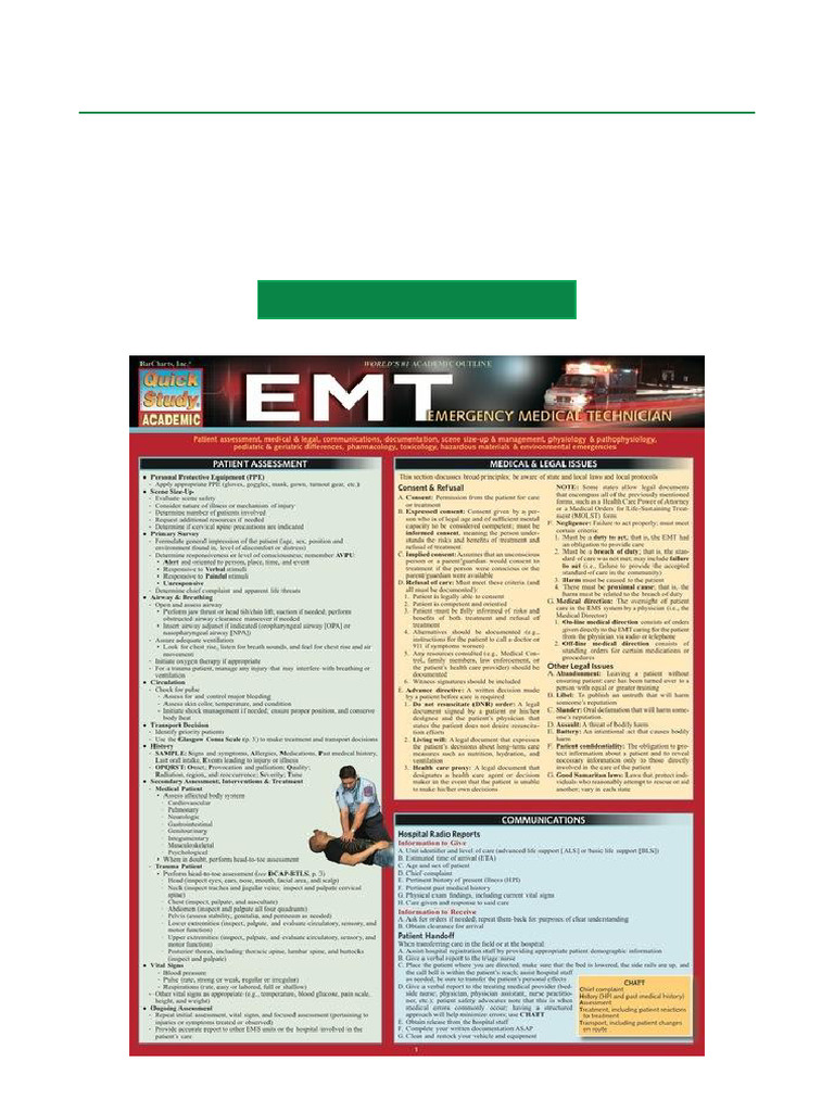 E Book Pdf Emt Emergency Medical Technician 1st Edition Premium