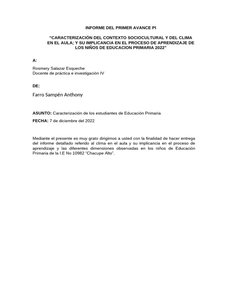 Clima en El Aula1 | PDF | Salón de clases | Maestros