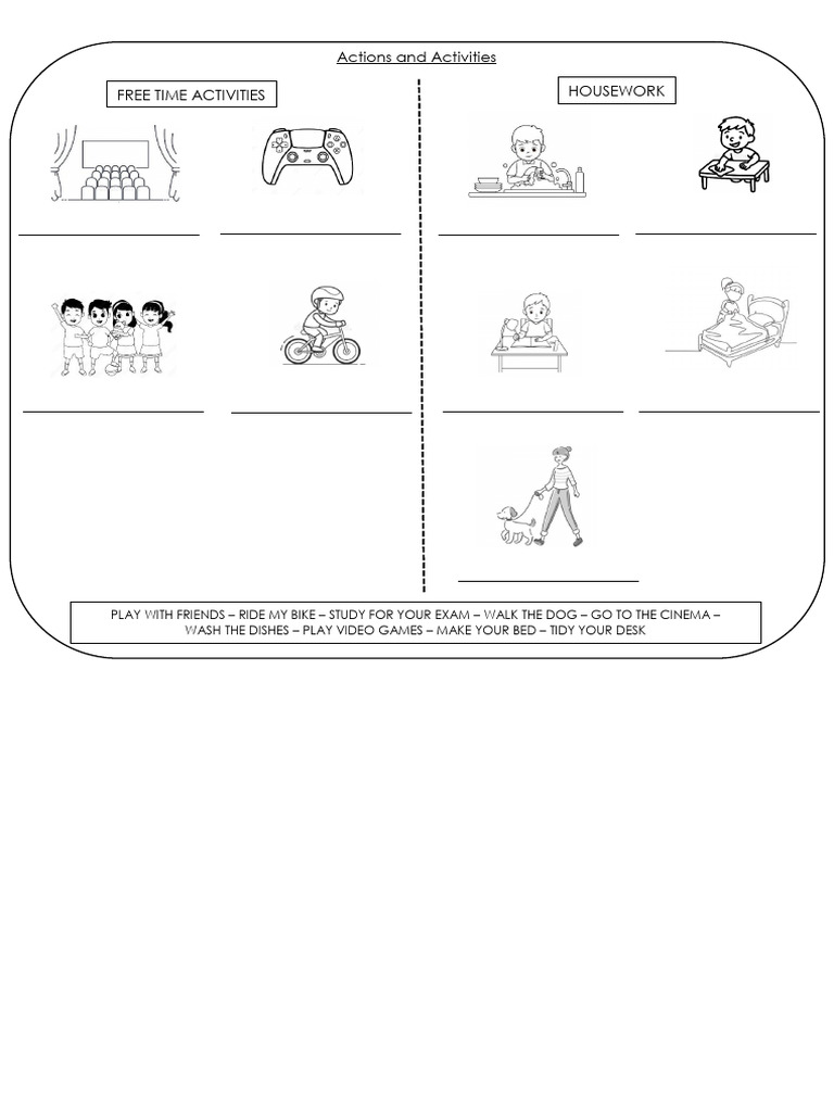 Actions and Activities 6to | PDF