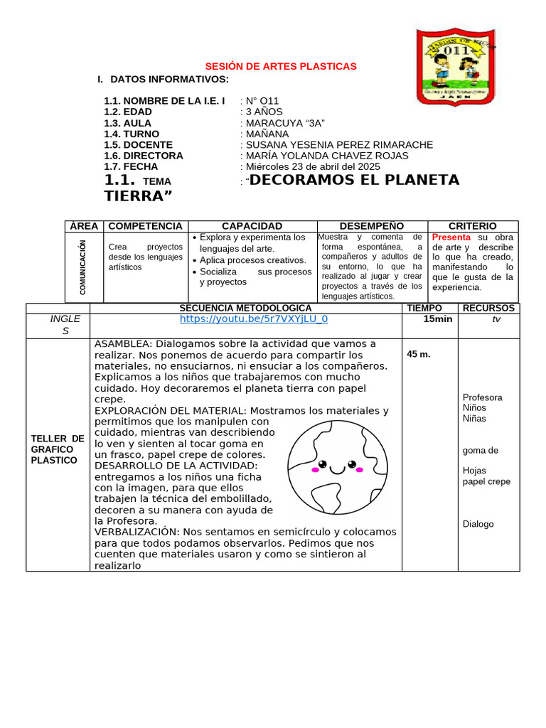 23-04-2025 Tecnica de Grepe Dia de La Tierra | PDF | Las artes | Estética