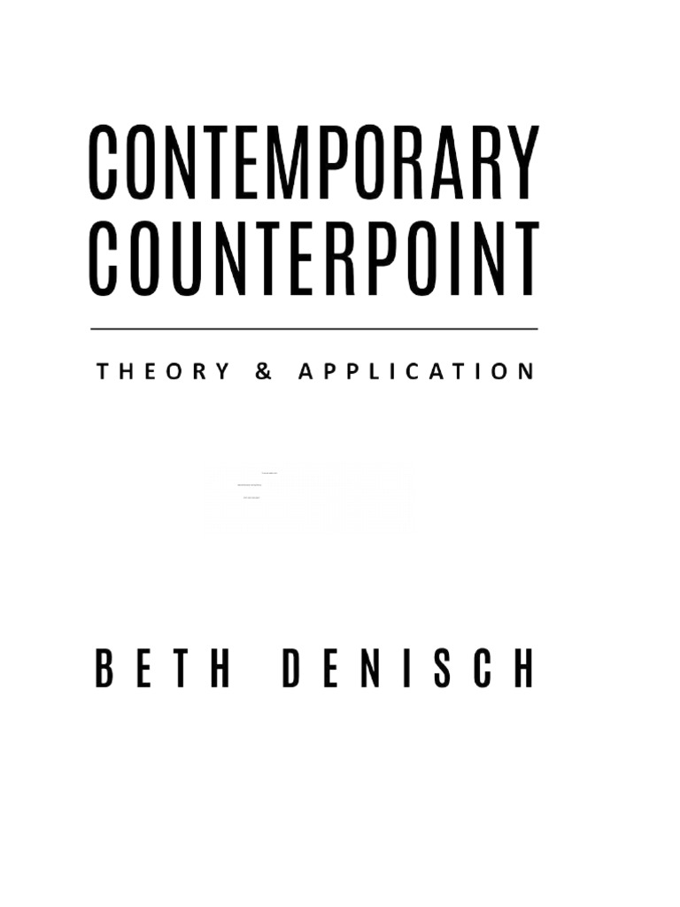 Contemporary Counterpoint Resources | PDF