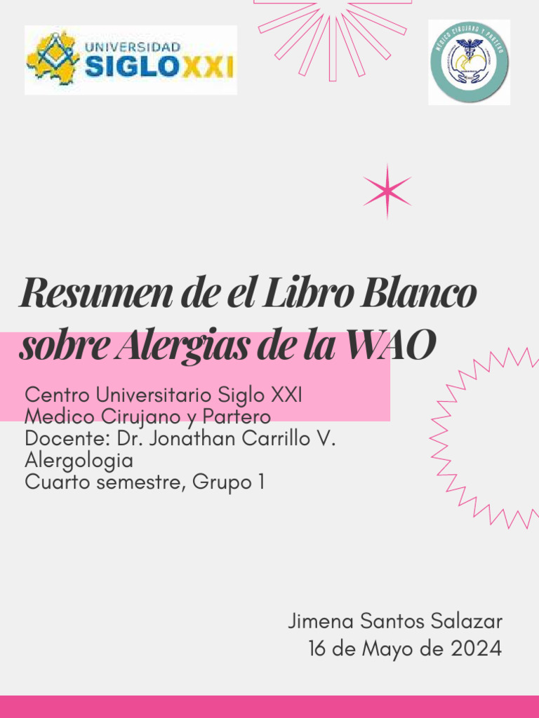 Resumen de El Libro Blanco Sobre Alergias de La WAO | PDF | Alergia | Asma