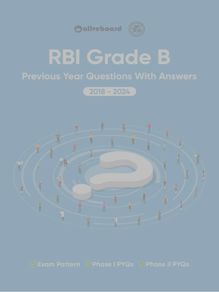 RBI Grade B Previous Year Questions | PDF