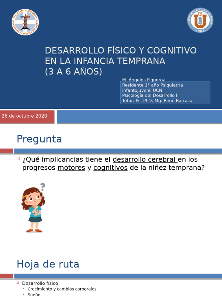 Desarrollo Motor y Cognitivo 3-6 Años | PDF | Cerebro | Pensamiento