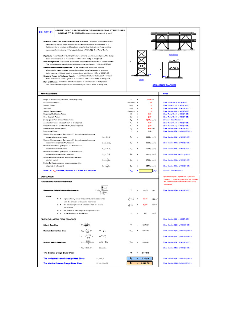 Seismic Design for Non-Building Structures | PDF | Force | Power Station