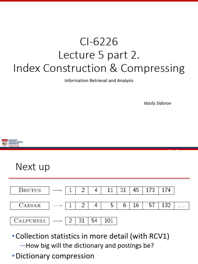 Index Compression in Information Retrieval | PDF | Bit | Data Compression