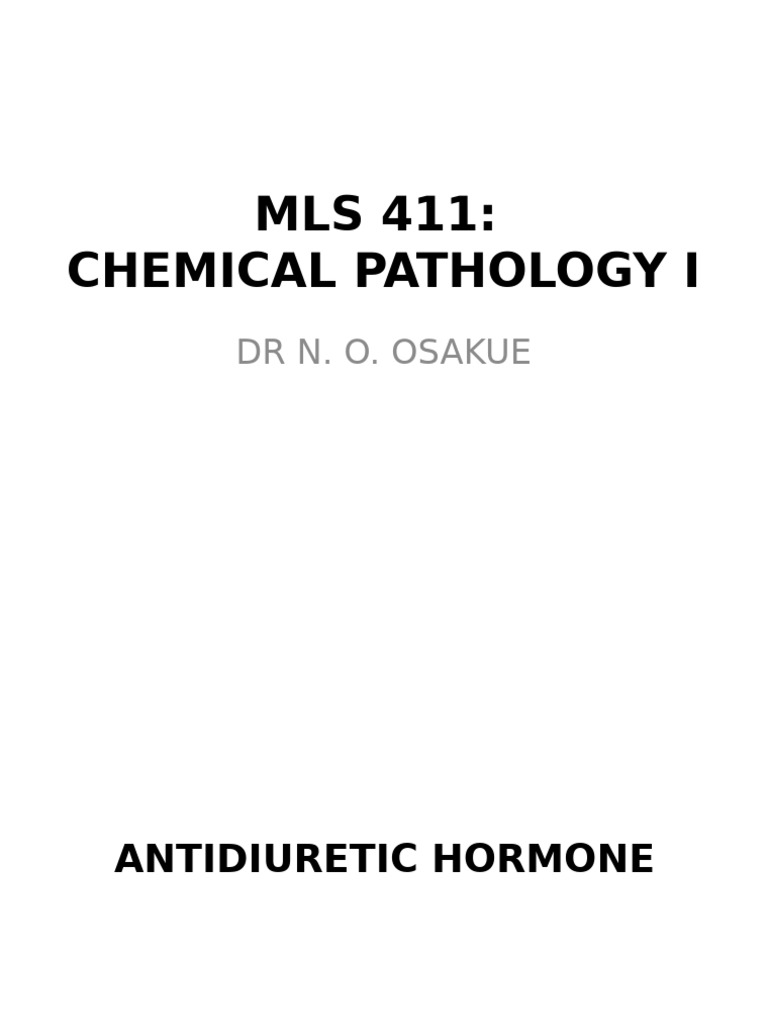 Mls 411 Lecture Notes Comlete | PDF | Angiotensin | Kidney
