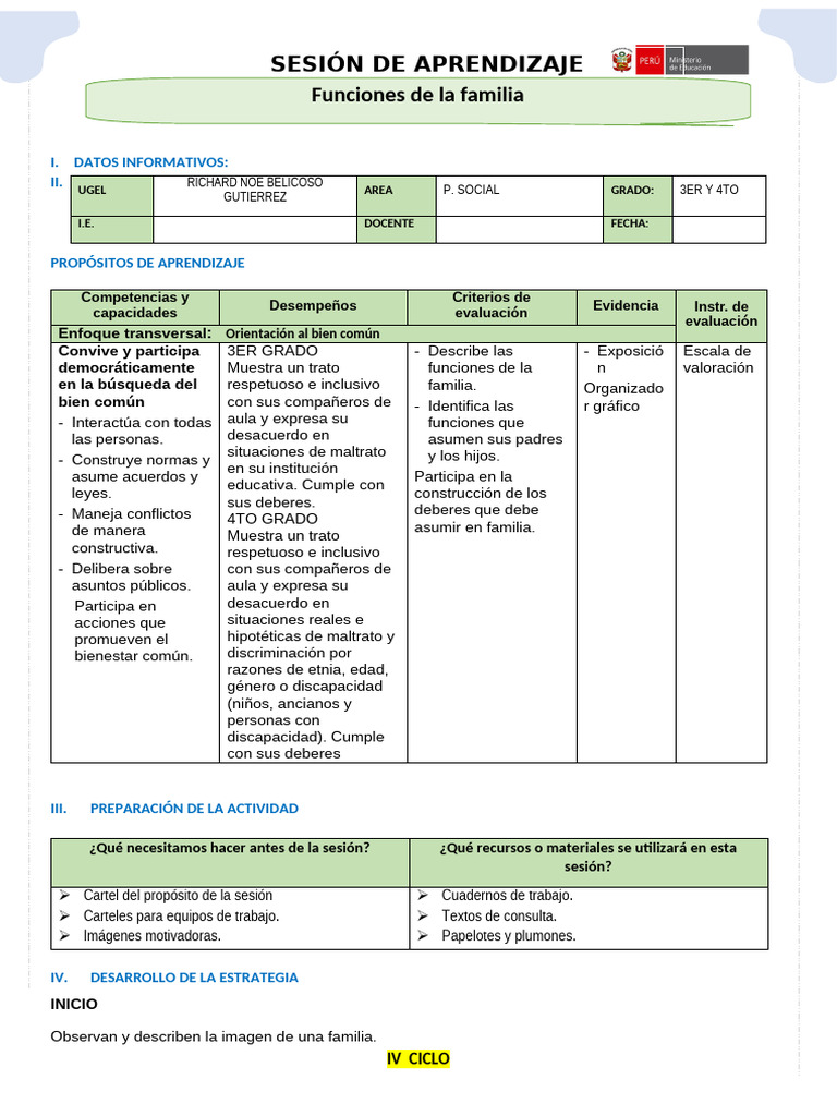 Funciones y Roles de la Familia | PDF | Familia | Amor