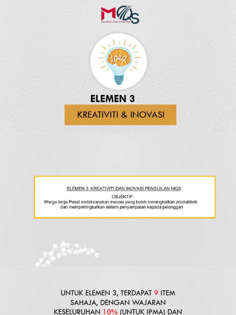 E3 Kreativiti & Inovasi | PDF