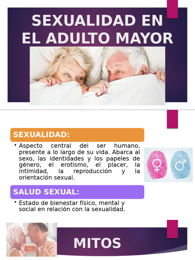Sexualidad en el Adulto Mayor: Mitos y Realidades | PDF | La sexualidad ...
