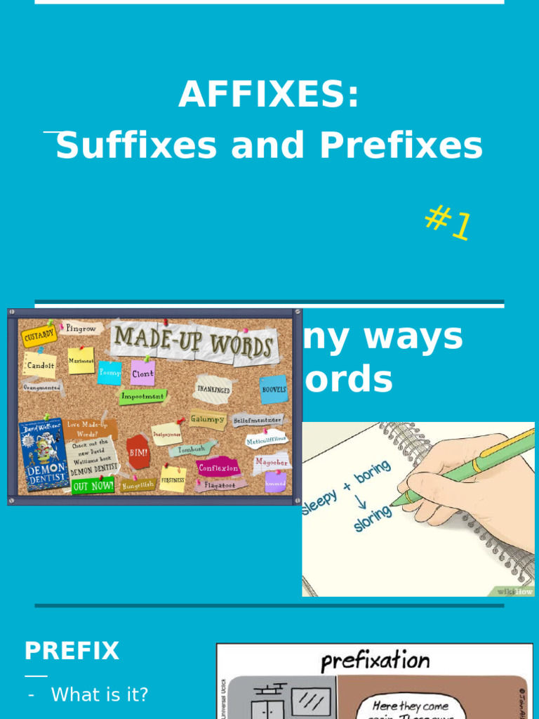 Suffixes and Prefixes | PDF | Word | Adjective