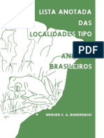 Bokermann 1966 Lista Anotada Das Local Ida Des Tipo de Anfibios Brasileiros