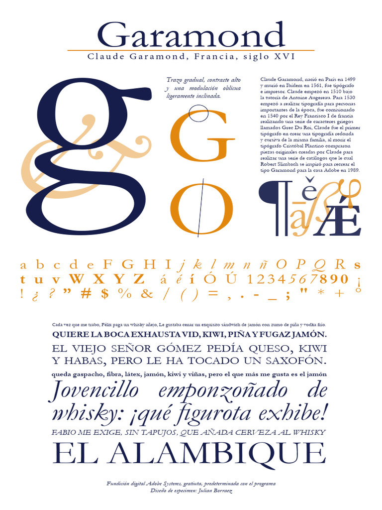 Garamond 1.3 | PDF | Tipografía | Impresión
