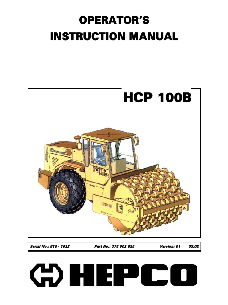 Op HCP100B Ser818 1022 | PDF | Mechanical Engineering
