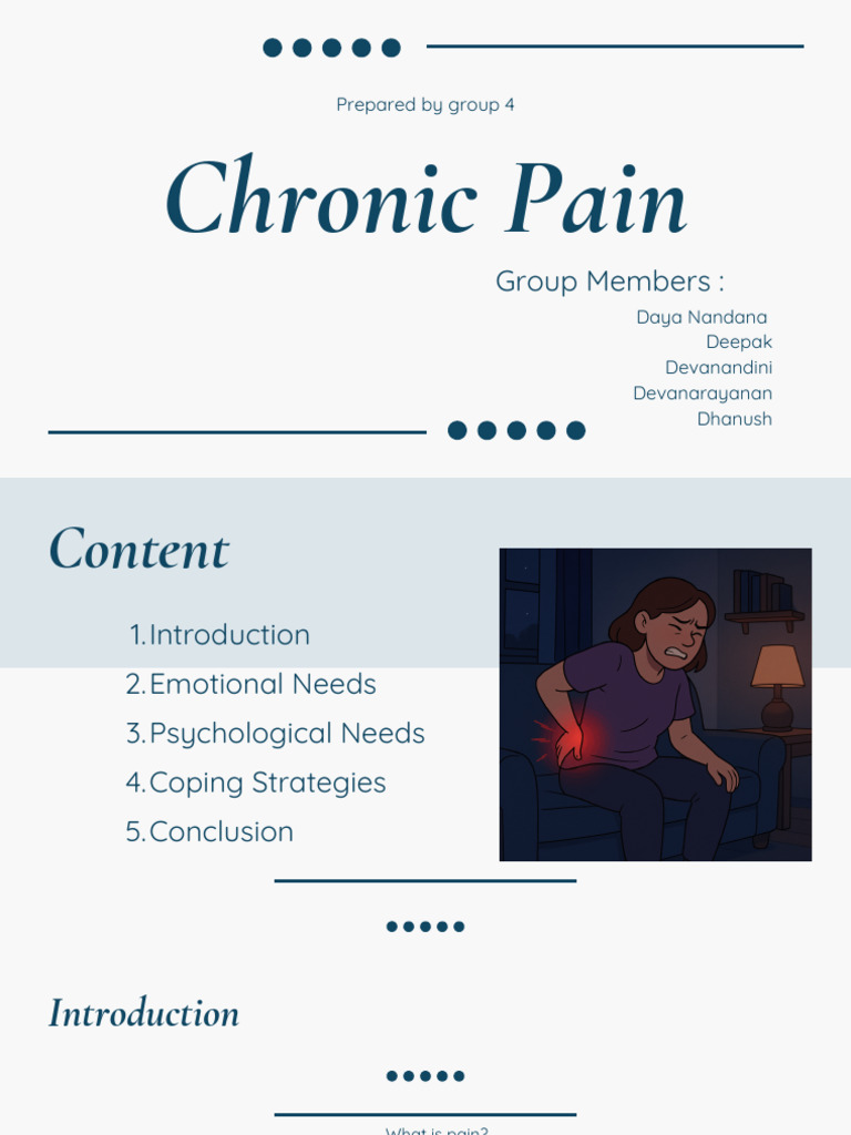 Understanding Chronic Pain: Needs & Strategies | PDF | Pain ...