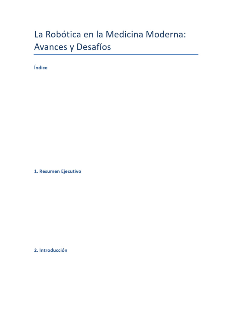 Robótica Médica: Avances y Retos | PDF | Robot | Robótica