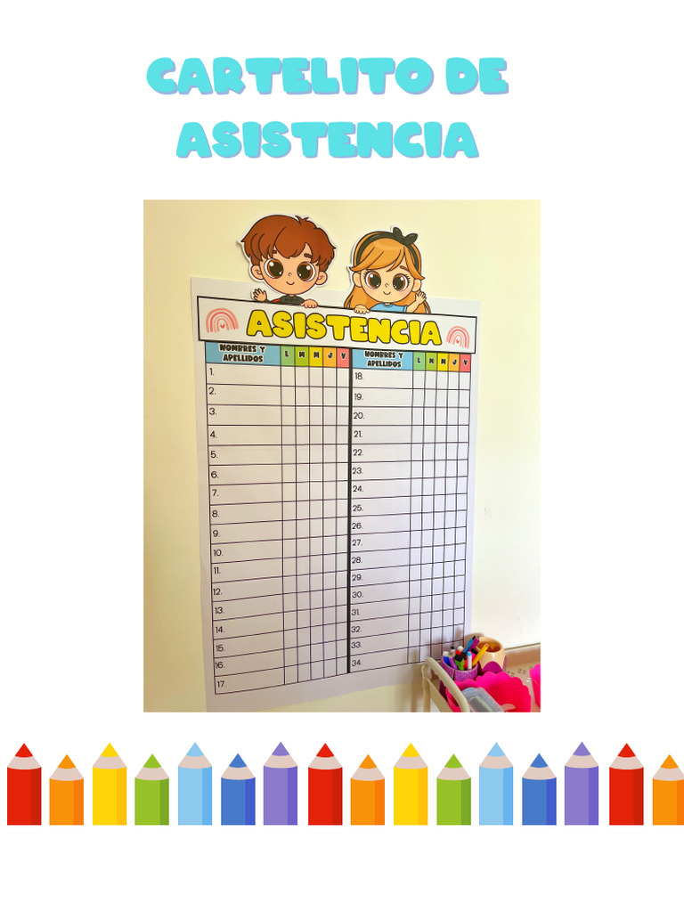 Cartel de Asistencia para Imprimir | PDF