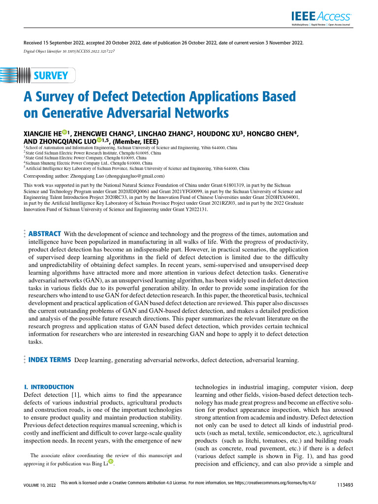 A Survey of Defect Detection Application | PDF | Deep Learning | Image ...