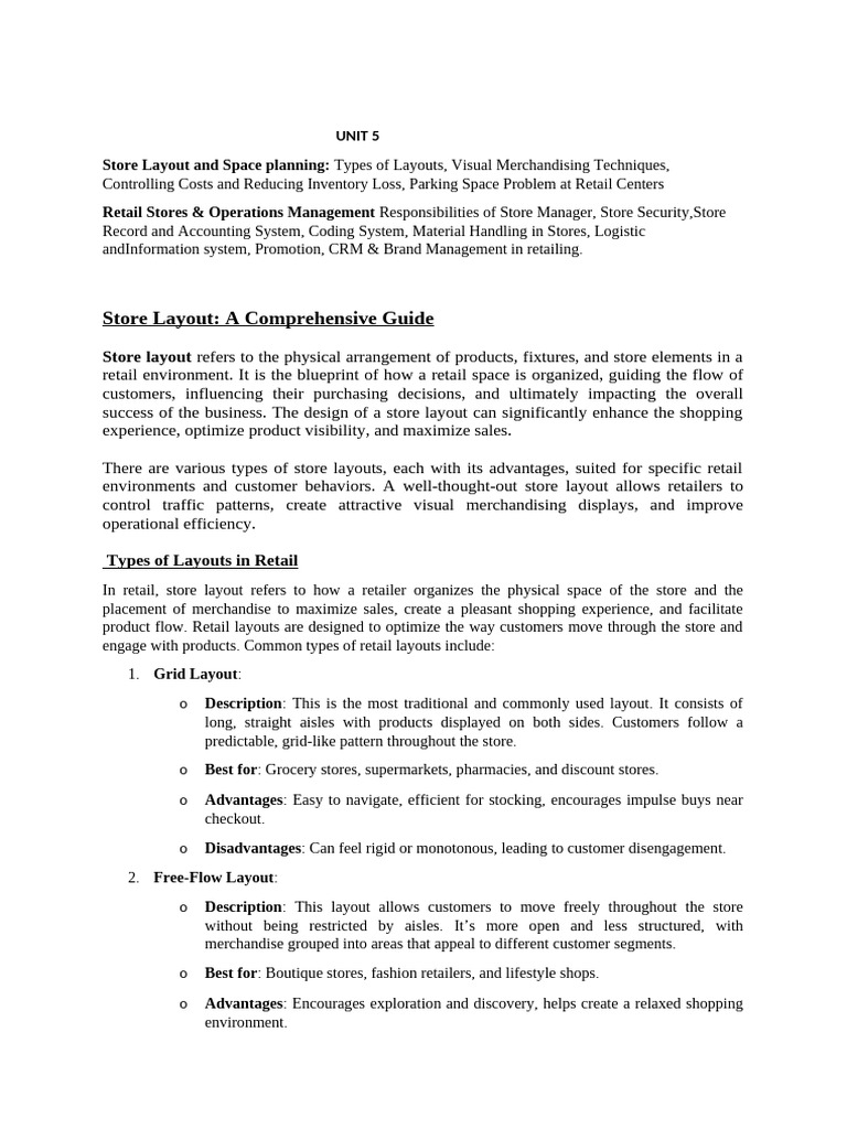 SRM - (Unit 5) | PDF | Inventory | Retail