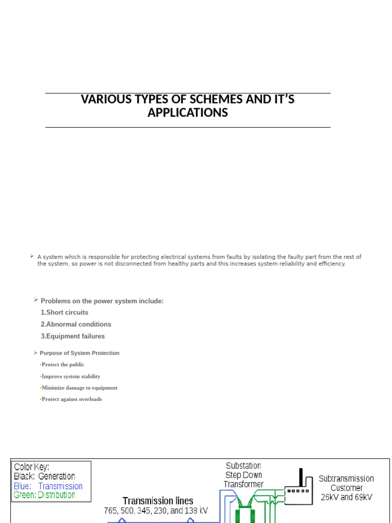 Electrical System Protection Schemes | PDF | Transformer | Electrical ...
