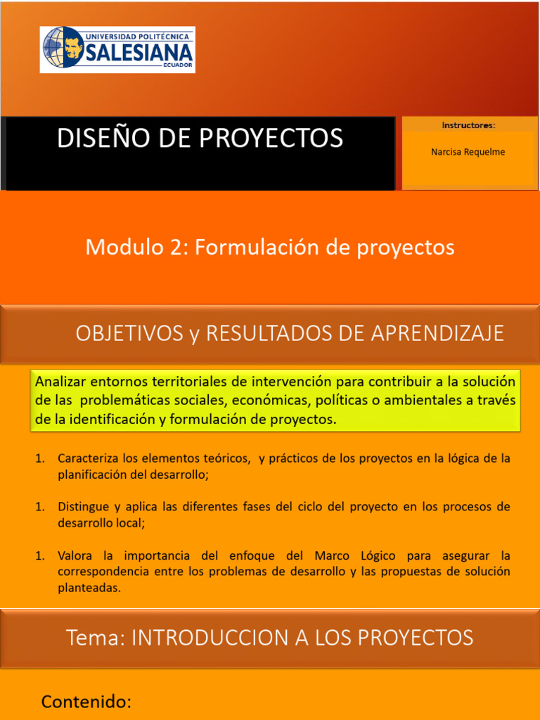 Formulación de Proyectos de Desarrollo | PDF | Planificación | Literatura
