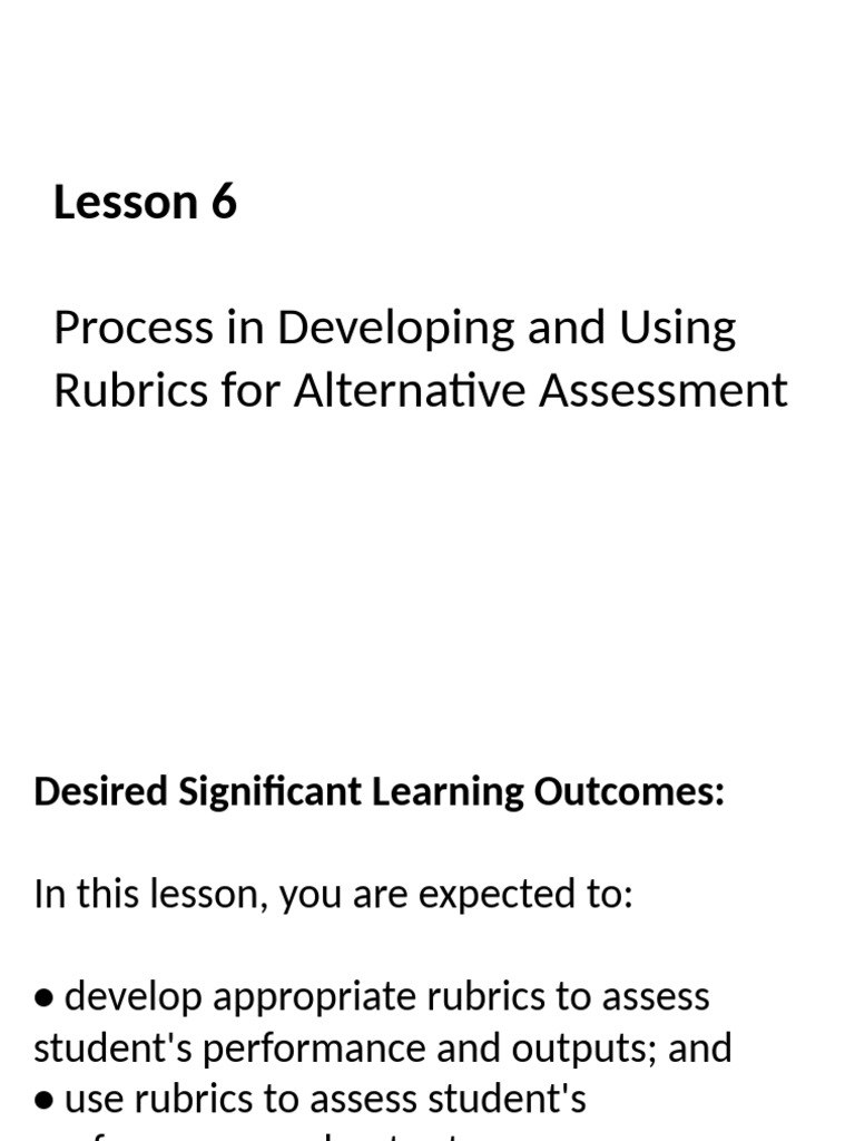 Developing Effective Assessment Rubrics | PDF | Rubric (Academic ...