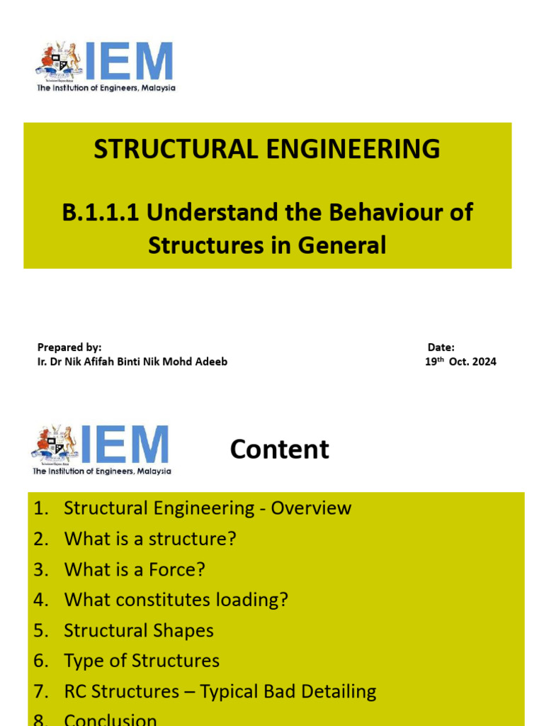 Nik Afifah B1.1.1 - Behaviour Struc (19 Oct 2024) | PDF | Beam ...