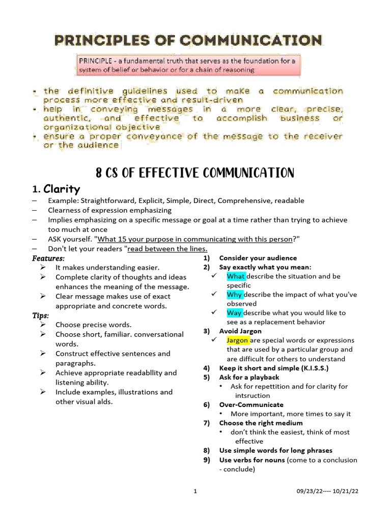 Effective Communication Considerations | PDF | Proofreading | Communication