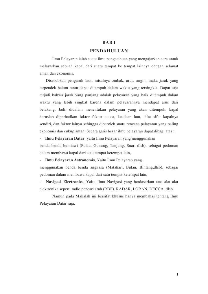 ILMU PELAYARAN DATAR