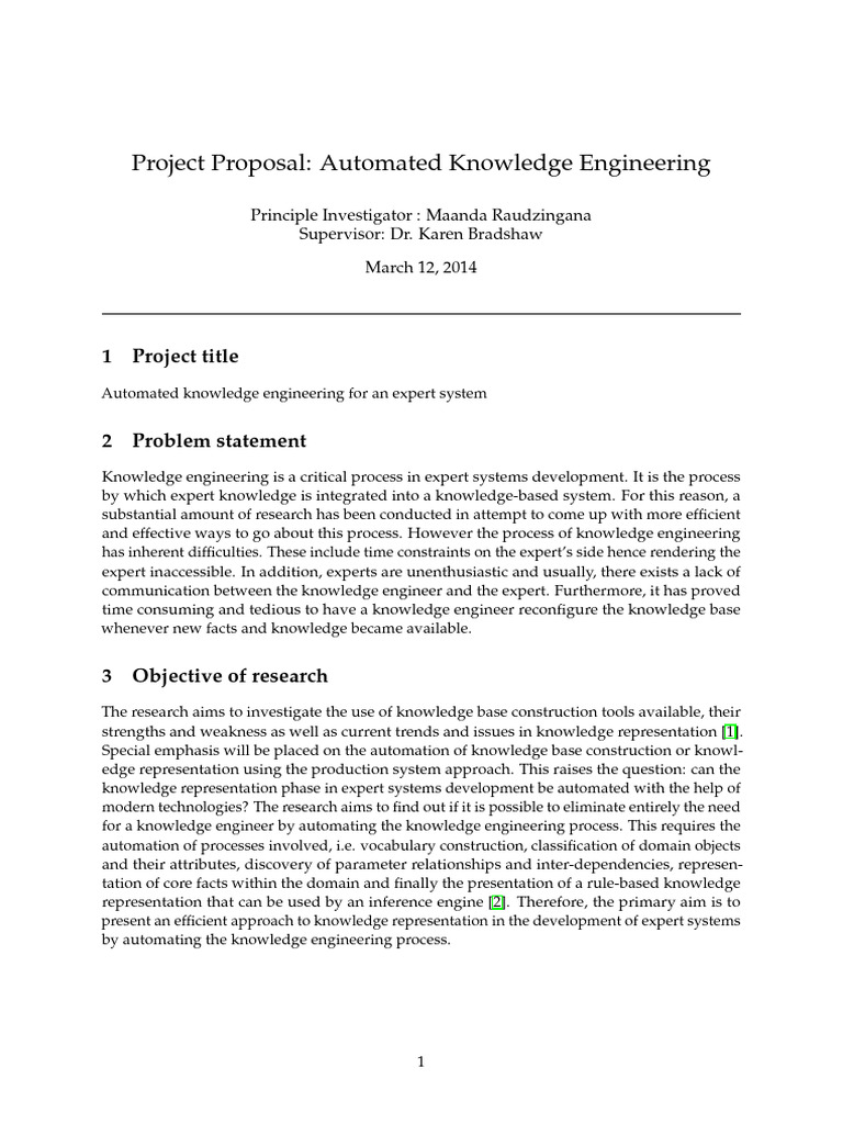 Automating Knowledge Engineering in Expert Systems | PDF | Knowledge ...