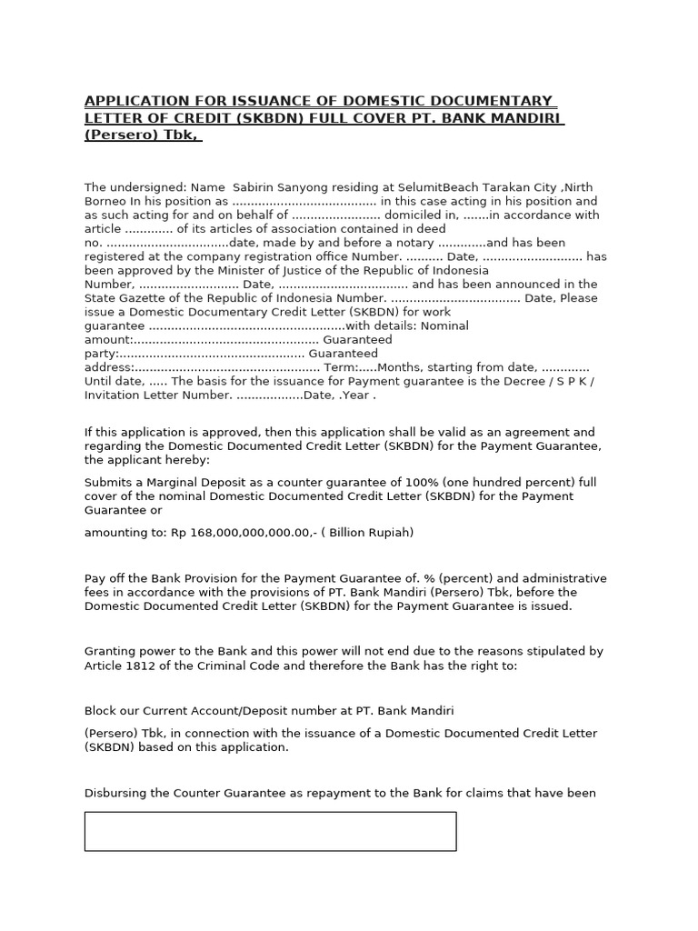 New word121 | PDF | Indonesian Rupiah | Letter Of Credit