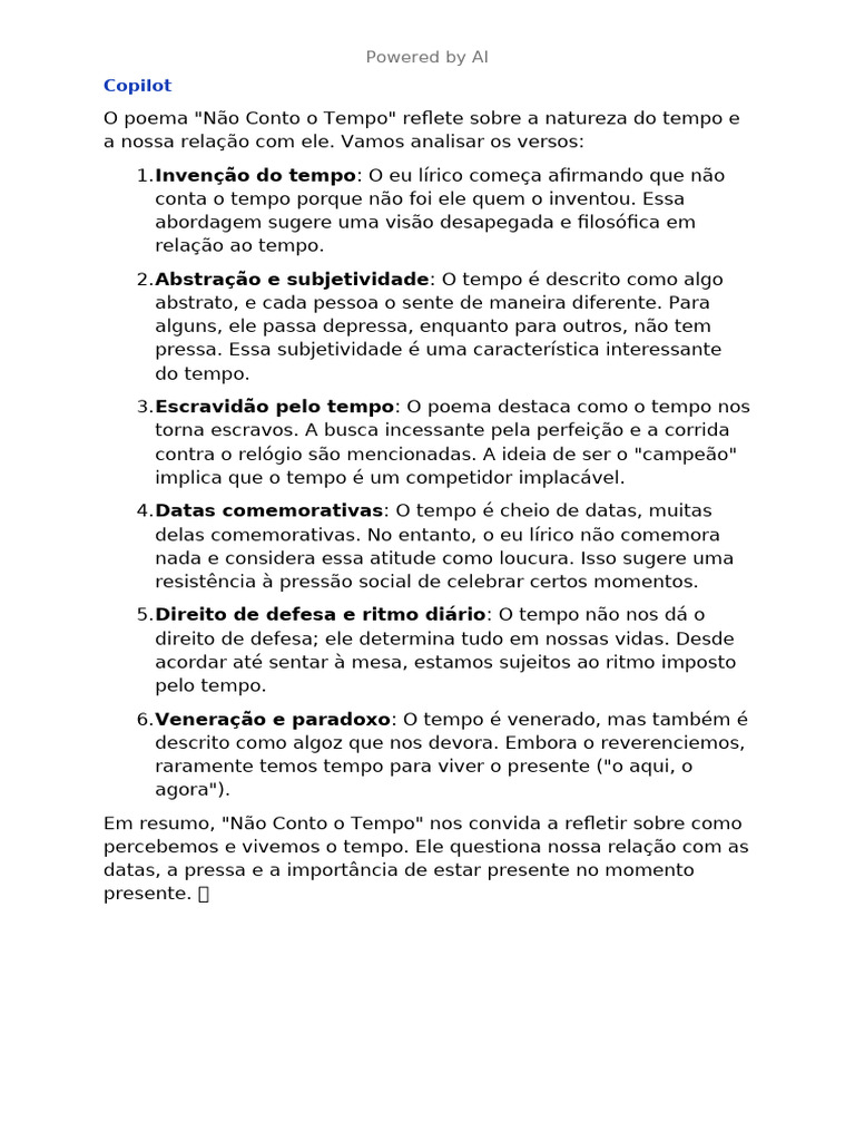 Reflexões sobre o Tempo e sua Natureza | PDF