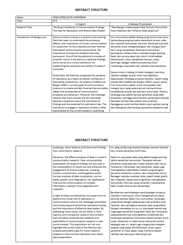 41824153_ik-5_widia Rizq Gusti Amandani_abstract Structure | PDF
